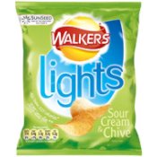 Walkers Lights Sour Cream & Chive Potato Crisps