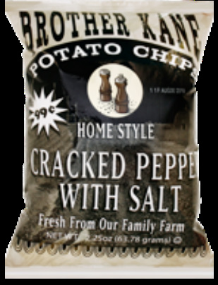 Brother Kane Cracked Pepper With Salt Home Style Potato Chips