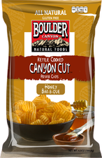 Boulder Canyon Natural Foods Honey Barbeque Canyon Cut Kettle Cooked Potato Chips