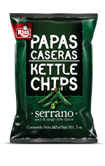 Papas Caseras Kettle Chips Serrano