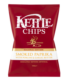 Kettle Chips Smoked Paprika with Porcini & Garlic Butter Review