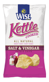 Wise Salt & Vinegar Kettle Cooked Potato Chips
