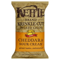 Kettle Chips Krinkle Cut Cheddar & Sour Cream