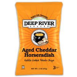 Deep River Snacks Agedd Cheddar & Horseradish Kettle Cooked Potato Chips