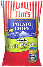 Tim's Cascade Style Potato Chips Vlasic Dill Pickle