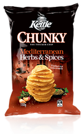 Snack Brands Australia Kettle Potato Chips Chunky Mediterranean Herbs & Spices