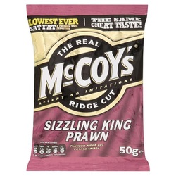 McCoy's Sizzling King Prawn Crisps
