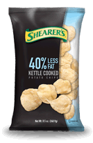 Shearers 40% Less Fat Kettle Cooked Potato Chips