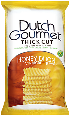 Old Dutch Gourmet Honey Dijon Vinaigrette Thick Cut Premium Potato Chips