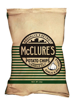 McClure's Pickles Garlic Dill Pickle Crinkle Cut Potato Chips