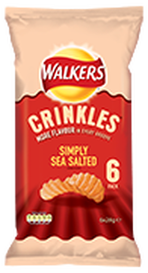 Walkers Crinkles Simply Sea Salted Potato Crisps