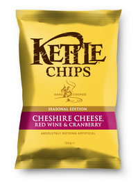 Kettle Chips Cheshire Cheese, Red Wine & Cranberry Crisps Review