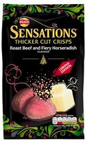 Walkers Sensations Roast Beef and Fiery Horseradish Crisps Review